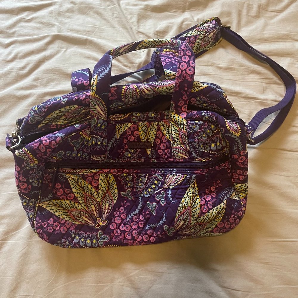 Vera Bradley Batik Leaves Small Duffel Bag